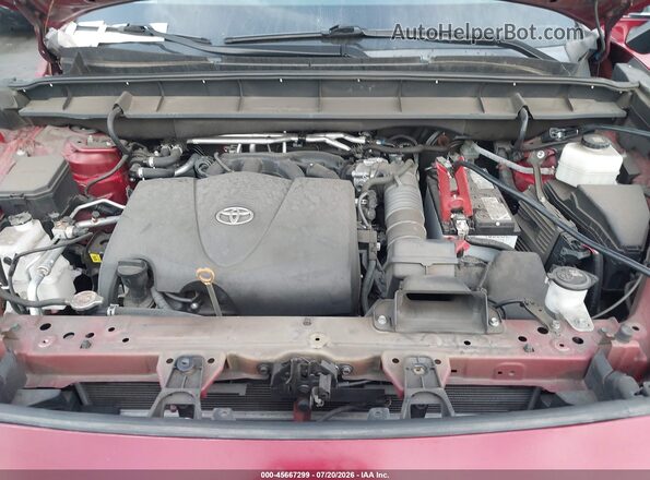 5TDHZRAH1MS079604 2021 TOYOTA HIGHLANDER Red Vista trasera