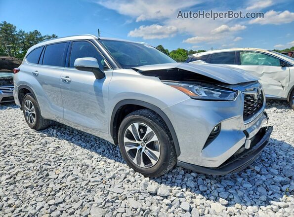 5TDHZRAH2LS501409 2020 TOYOTA HIGHLANDER Silver Front right