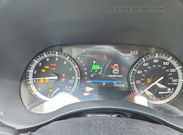 5TDHZRAH2LS501409 2020 TOYOTA HIGHLANDER Silver Instrument cluster view