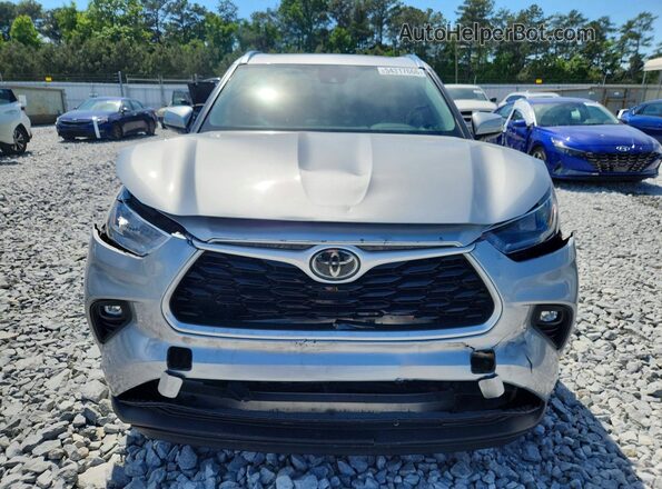 5TDHZRAH2LS501409 2020 TOYOTA HIGHLANDER Silver Front view