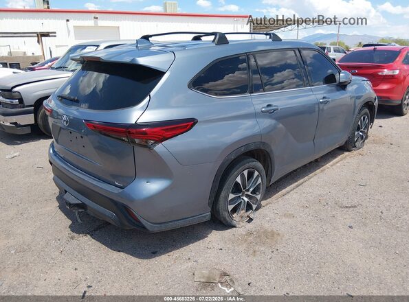 5TDHZRAH5LS009487 2020 TOYOTA HIGHLANDER Синий Задняя правая четверть