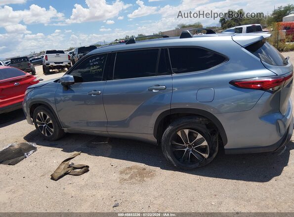5TDHZRAH5LS009487 2020 TOYOTA HIGHLANDER Синий Вид задней части салона