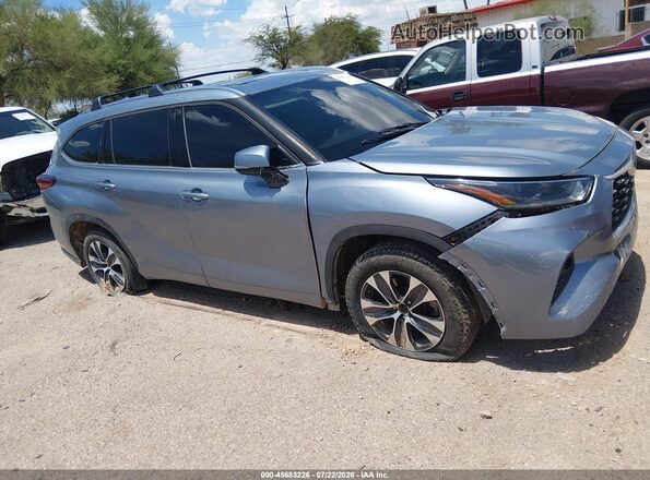 5TDHZRAH5LS009487 2020 TOYOTA HIGHLANDER Синий Вид щитка приборов