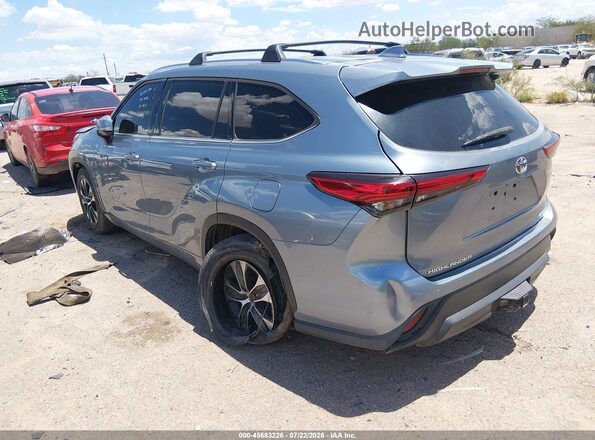 5TDHZRAH5LS009487 2020 TOYOTA HIGHLANDER Синий Задняя левая четверть