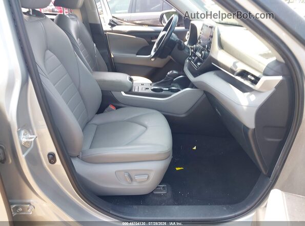 5TDHZRAH6LS012284 2020 TOYOTA HIGHLANDER Silver Vista interior delantera