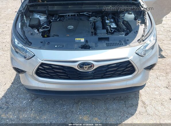 5TDHZRAH6LS012284 2020 TOYOTA HIGHLANDER Silver Vista trasera