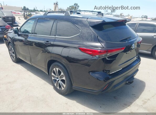 5TDHZRAH8LS007653 2020 TOYOTA HIGHLANDER Dark Brown Trasero izquierdo