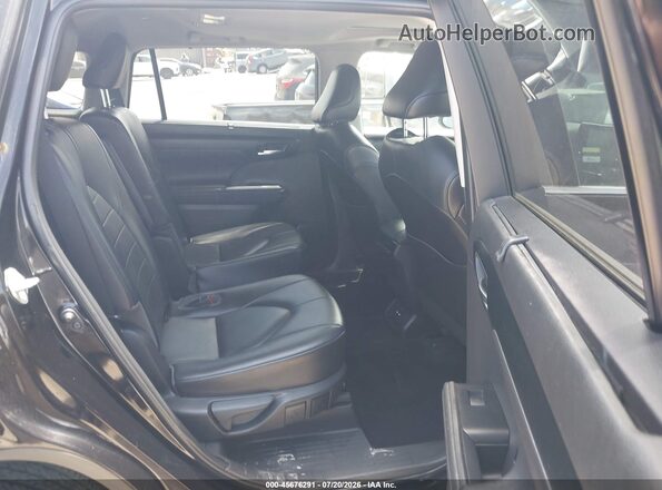 5TDHZRAH8LS007653 2020 TOYOTA HIGHLANDER Dark Brown Vista de la etiqueta del VIN