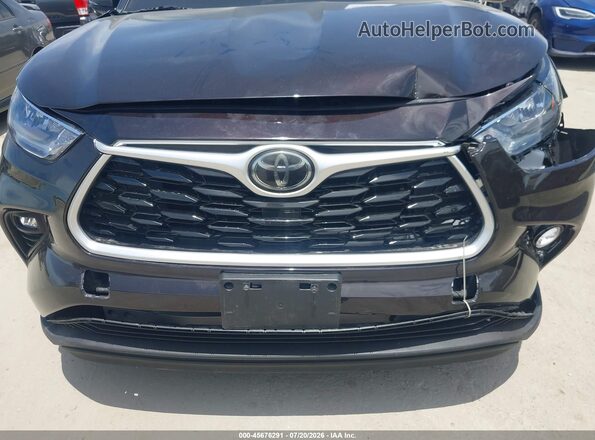 5TDHZRAH8LS007653 2020 TOYOTA HIGHLANDER Dark Brown Vista frontal