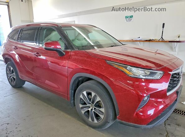5TDHZRBH0LS039706 2020 TOYOTA HIGHLANDER Red Front right