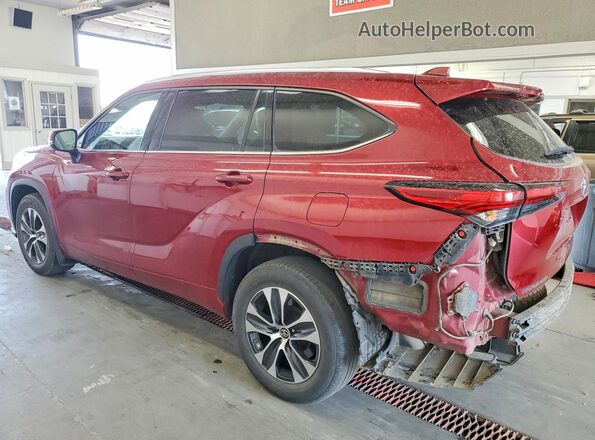 5TDHZRBH0LS039706 2020 TOYOTA HIGHLANDER Red Rear left