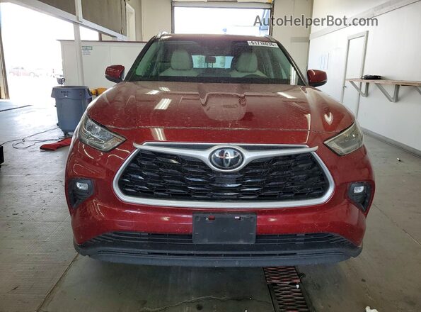 5TDHZRBH0LS039706 2020 TOYOTA HIGHLANDER Red Front view