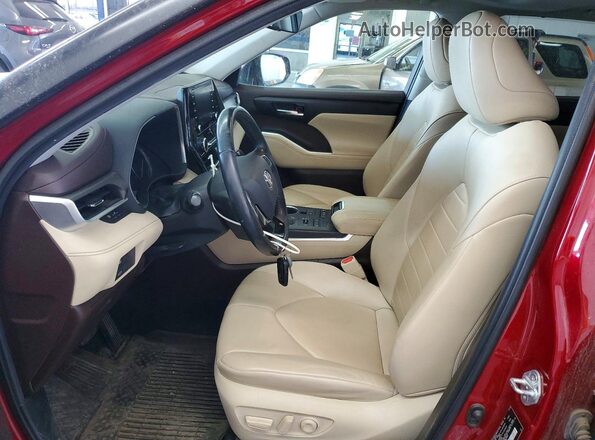 5TDHZRBH0LS039706 2020 TOYOTA HIGHLANDER Red Front interior view