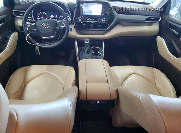 5TDHZRBH0LS039706 2020 TOYOTA HIGHLANDER Red Dashboard view