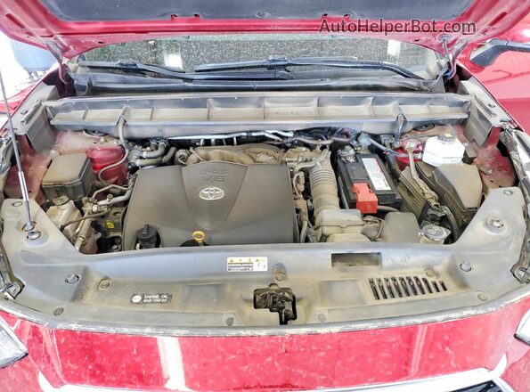 5TDHZRBH0LS039706 2020 TOYOTA HIGHLANDER Red Engine compartment view