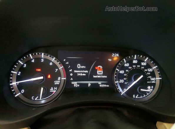 5TDHZRBH0LS039706 2020 TOYOTA HIGHLANDER Red Instrument cluster view