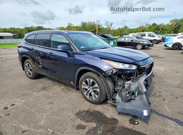 5TDHZRBH1LS028407 2020 TOYOTA HIGHLANDER Black Przód prawy