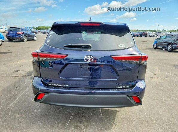 5TDHZRBH1LS028407 2020 TOYOTA HIGHLANDER Black Widok z tyłu