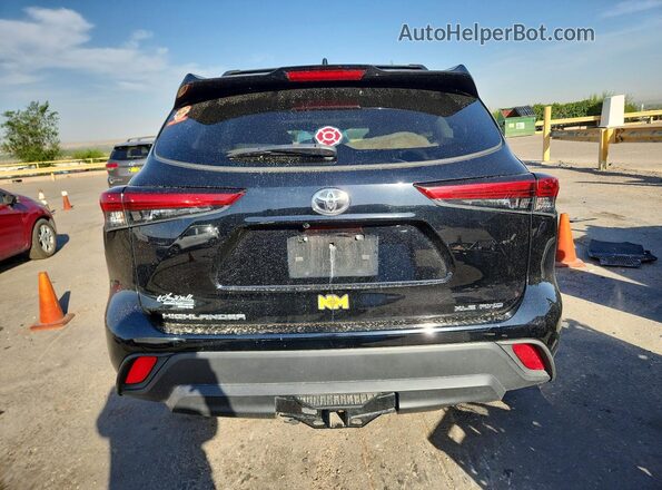 5TDHZRBH1NS245443 2022 TOYOTA HIGHLANDER Black Vista trasera