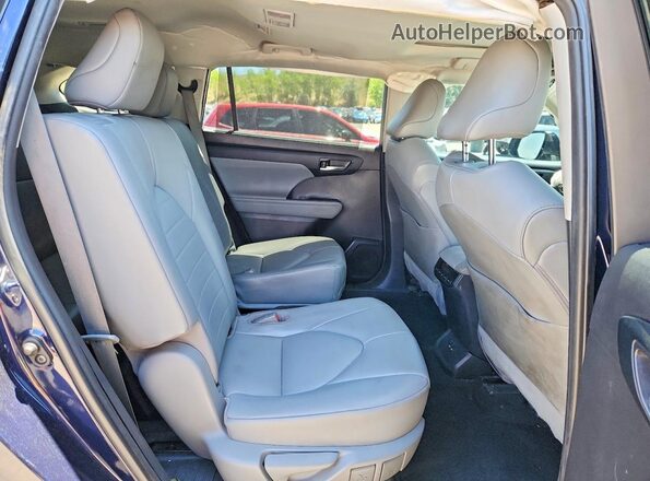 5TDHZRBH3MS108230 2021 TOYOTA HIGHLANDER Blue Widok wnętrza z tyłu