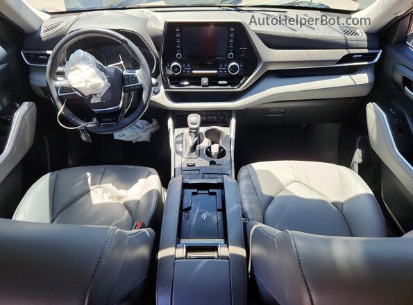 5TDHZRBH3MS108230 2021 TOYOTA HIGHLANDER Blue Widok deski rozdzielczej