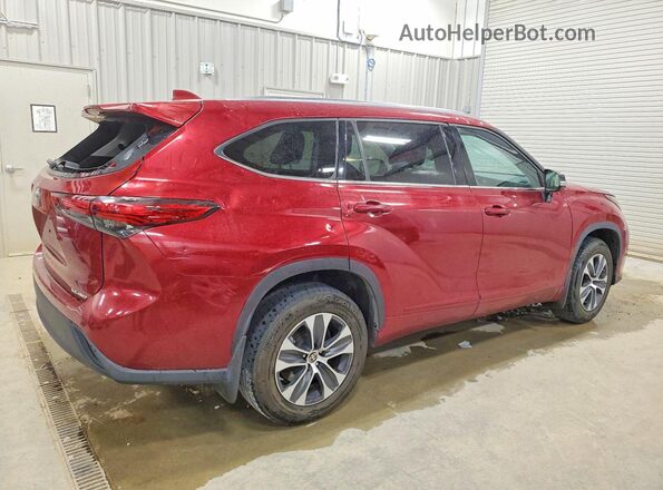 5TDHZRBH4LS005185 2020 TOYOTA HIGHLANDER Red Задня права чверть