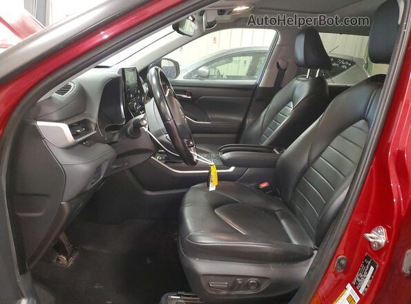 5TDHZRBH4LS005185 2020 TOYOTA HIGHLANDER Red Вид салону спереду