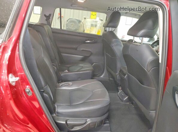 5TDHZRBH4LS005185 2020 TOYOTA HIGHLANDER Red Вид задньої частини салону