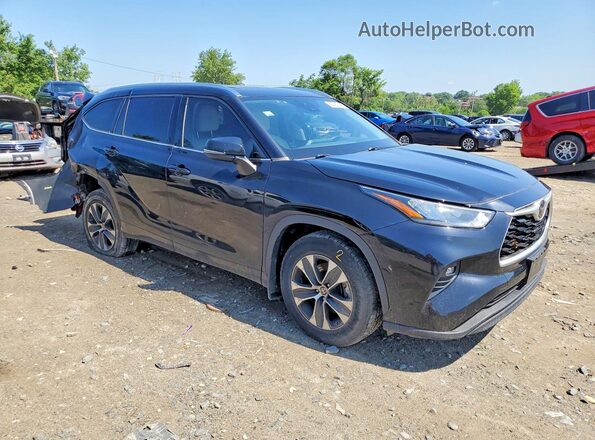 5TDHZRBH6LS506742 2020 TOYOTA HIGHLANDER Black Front right