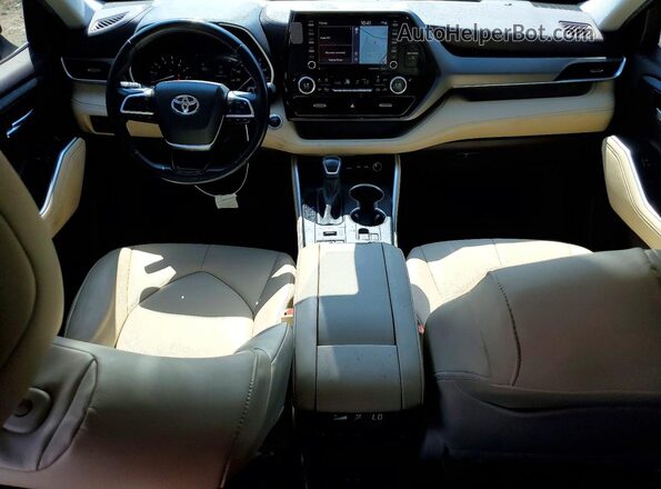 5TDHZRBH6LS506742 2020 TOYOTA HIGHLANDER Black Dashboard view