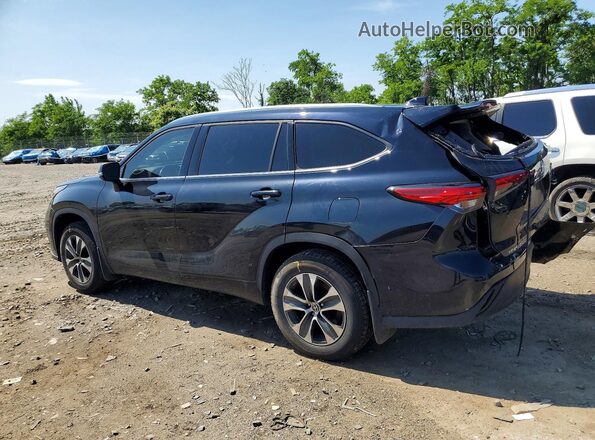 5TDHZRBH6LS506742 2020 TOYOTA HIGHLANDER Black Rear left