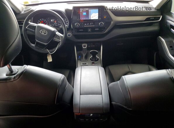 5TDHZRBH6MS095151 2021 TOYOTA HIGHLANDER Black Առջևի վահանակի տեսք