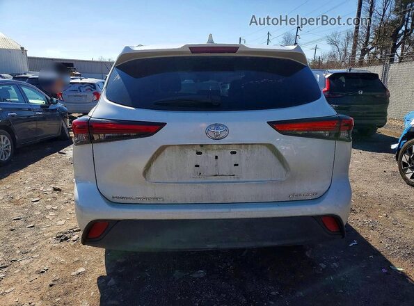 5TDHZRBH6MS533649 2021 TOYOTA HIGHLANDER Белый Вид сзади