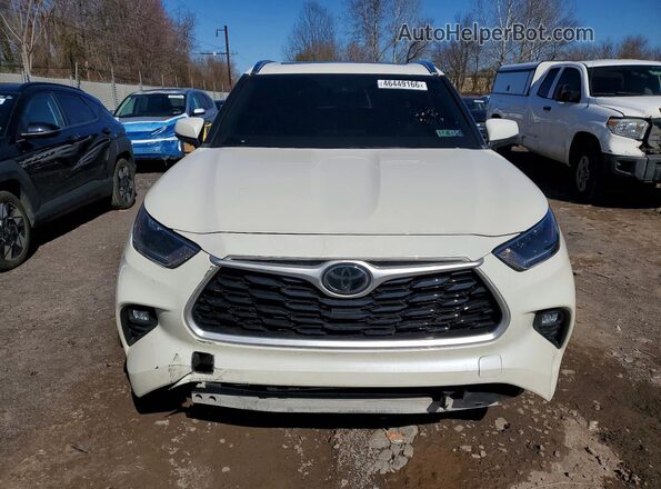 5TDHZRBH6MS533649 2021 TOYOTA HIGHLANDER Белый Вид спереди