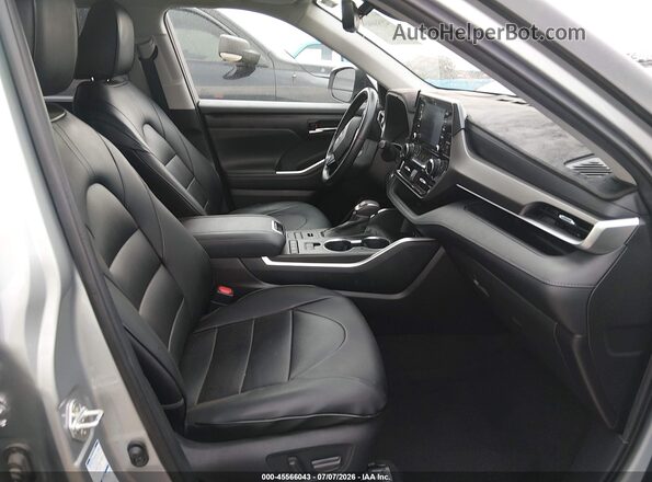5TDHZRBH7LS000854 2020 TOYOTA HIGHLANDER Silver Widok wnętrza z przodu