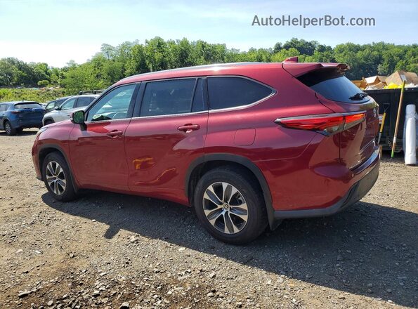 5TDHZRBH7LS520634 2020 TOYOTA HIGHLANDER Red Задня ліва чверть