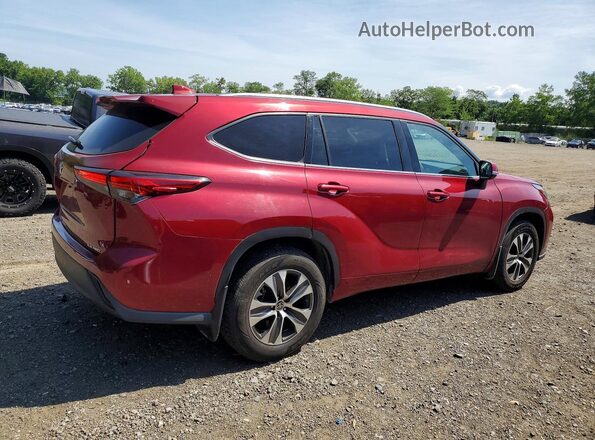 5TDHZRBH7LS520634 2020 TOYOTA HIGHLANDER Red Задня права чверть
