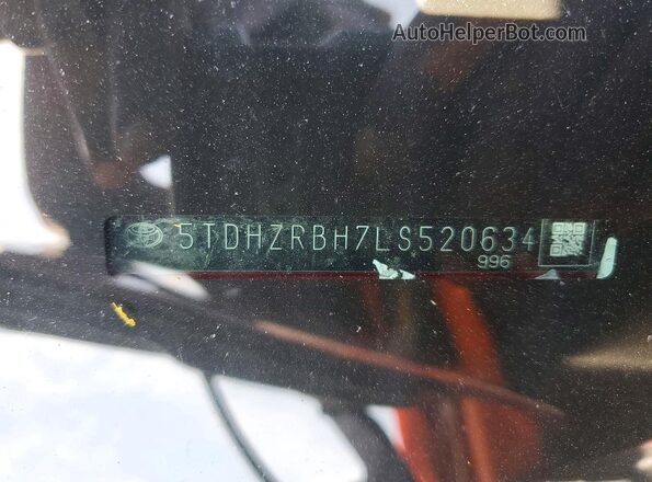 5TDHZRBH7LS520634 2020 TOYOTA HIGHLANDER Red Панорамний вид салону 360°