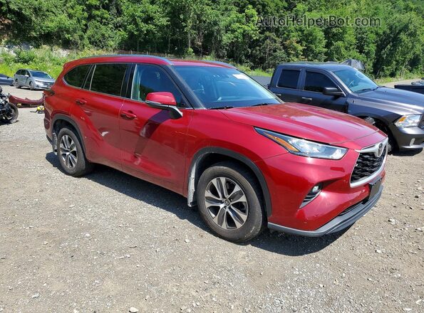 5TDHZRBH7LS520634 2020 TOYOTA HIGHLANDER Red Передня права чверть