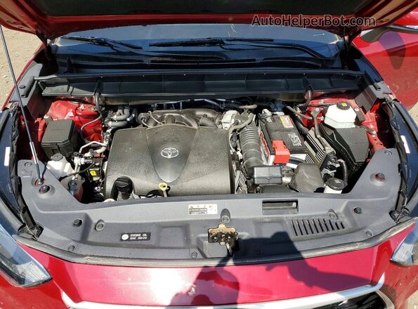 5TDHZRBH7LS520634 2020 TOYOTA HIGHLANDER Red Вид підкапотного простору