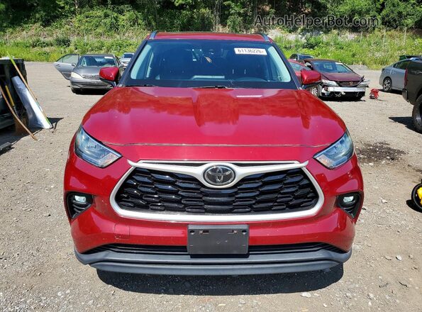 5TDHZRBH7LS520634 2020 TOYOTA HIGHLANDER Red Вид спереду