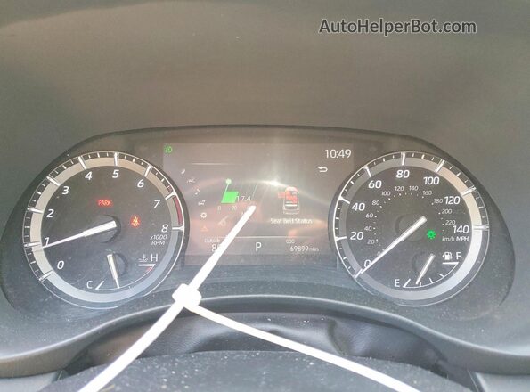 5TDHZRBH7LS520634 2020 TOYOTA HIGHLANDER Red Вид щитка приладів