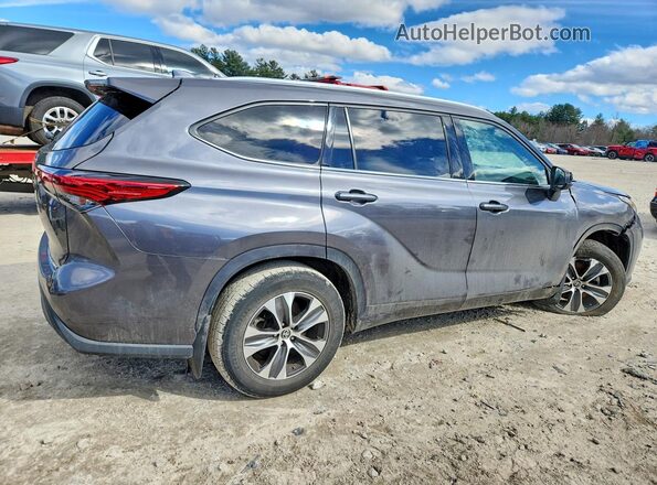 5TDHZRBH7MS081906 2021 TOYOTA HIGHLANDER Gray უკანა მარჯვენა