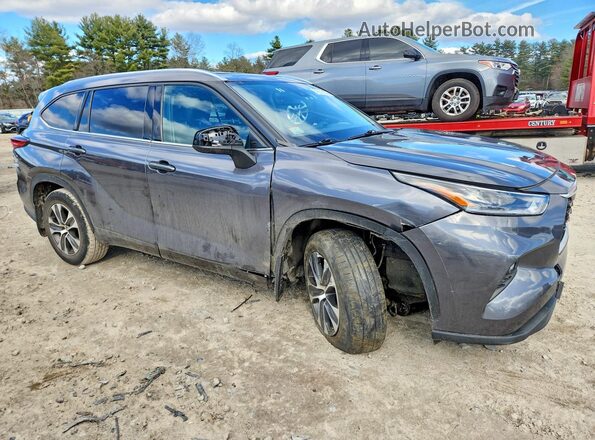 5TDHZRBH7MS081906 2021 TOYOTA HIGHLANDER Gray წინა მარჯვენა