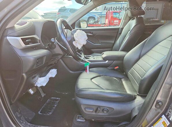 5TDHZRBH7MS081906 2021 TOYOTA HIGHLANDER Gray წინა სალონის ხედი