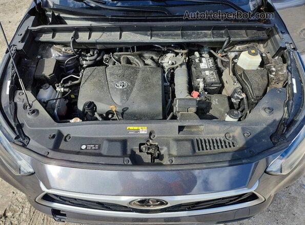 5TDHZRBH7MS081906 2021 TOYOTA HIGHLANDER Gray ძრავის განყოფილების ხედი