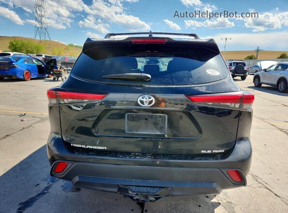 5TDHZRBH9LS514401 2020 TOYOTA HIGHLANDER Черный Вид сзади
