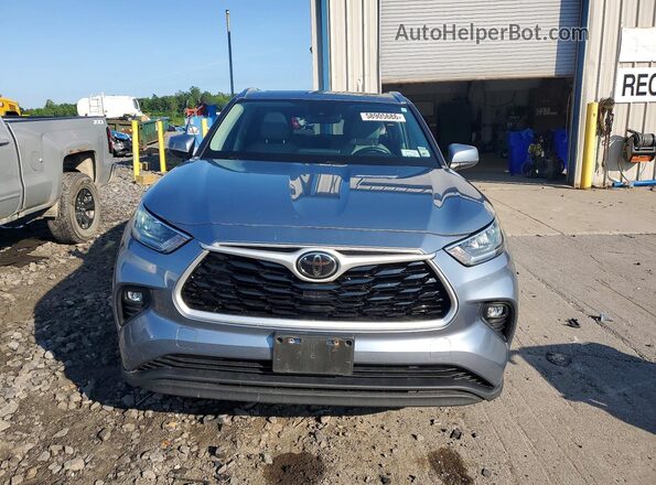 5TDHZRBHXLS001402 2020 TOYOTA HIGHLANDER Blue Widok z przodu