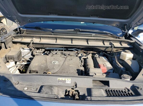 5TDHZRBHXLS001402 2020 TOYOTA HIGHLANDER Blue Widok komory silnika