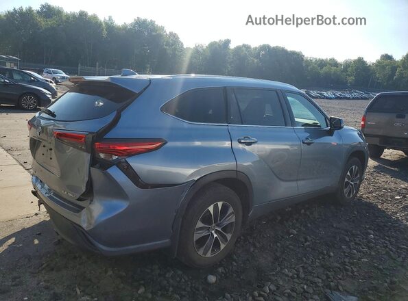 5TDHZRBHXLS001402 2020 TOYOTA HIGHLANDER Blue Tył prawy